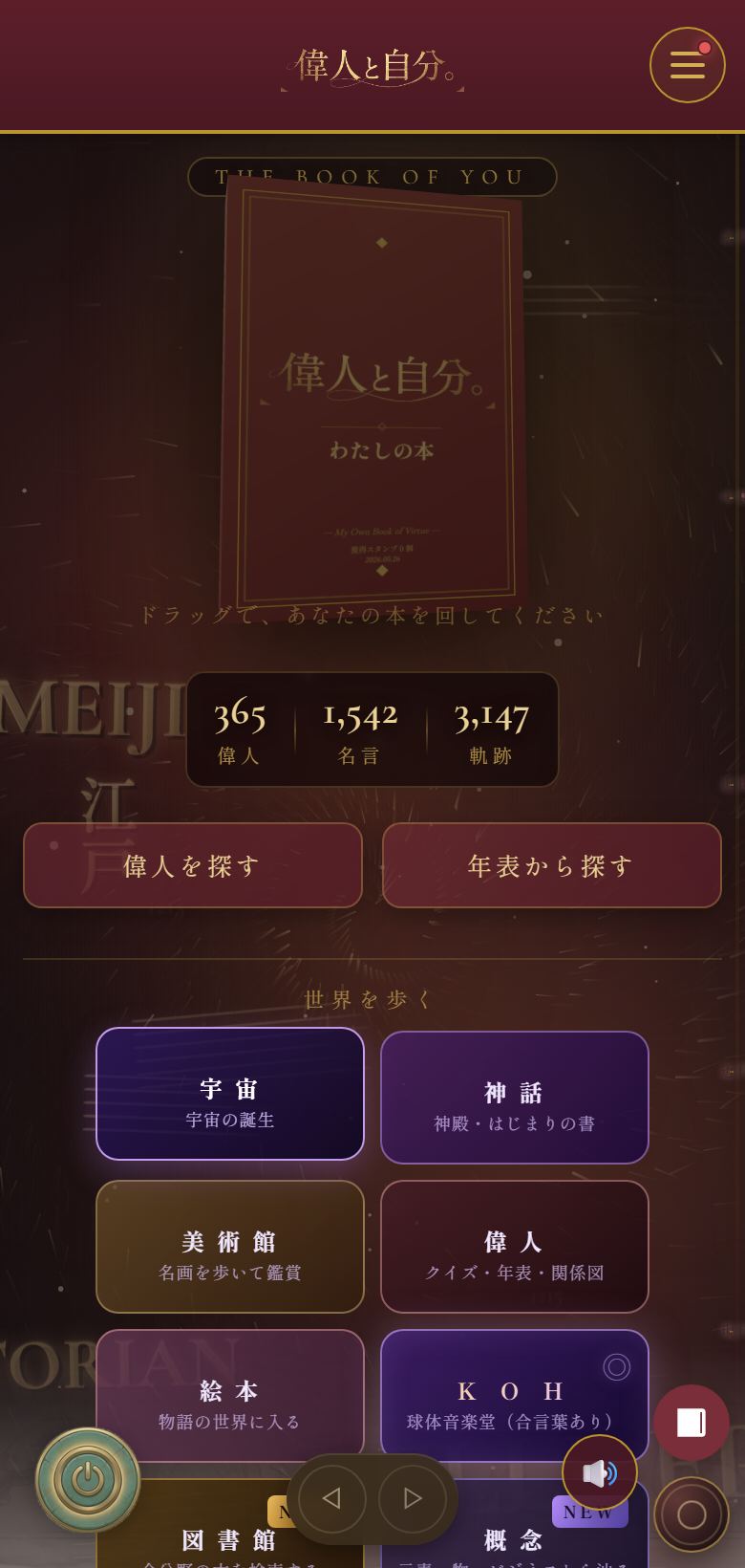 偉人と自分